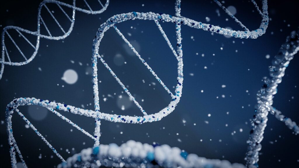 Picture of DNA strand sideways