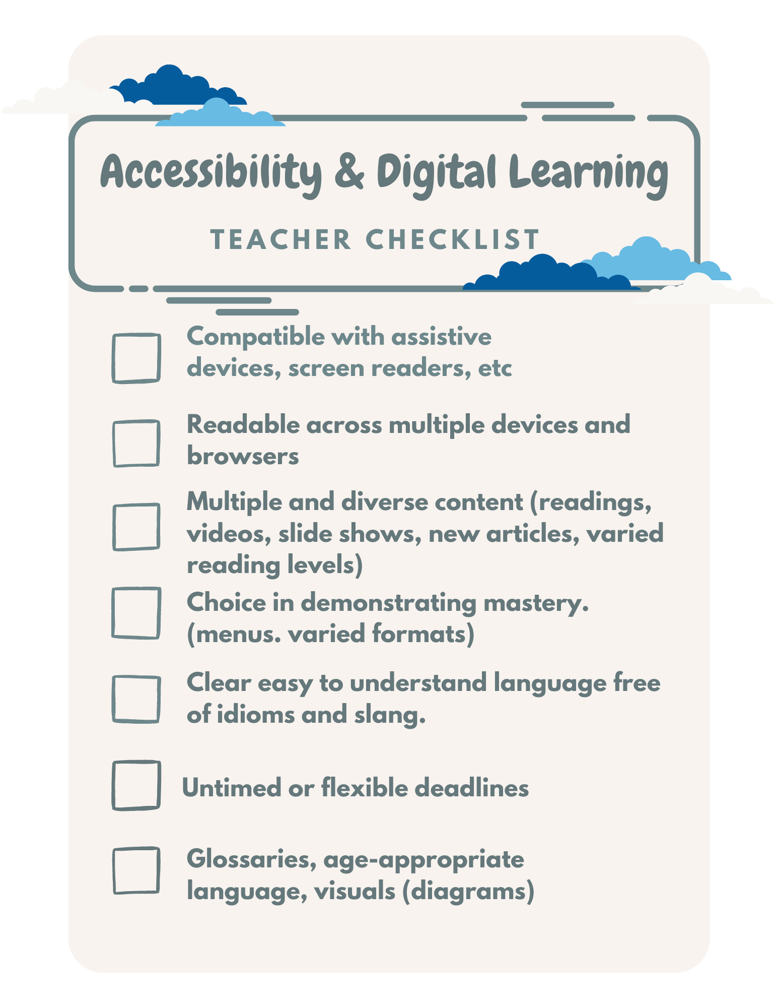 Integration of Digital Tools